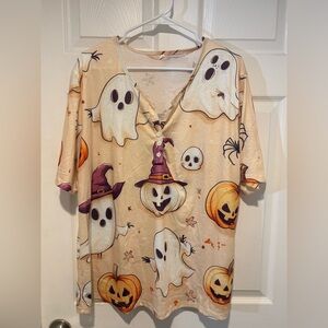 NIP Halloween Short Sleeve Blouse